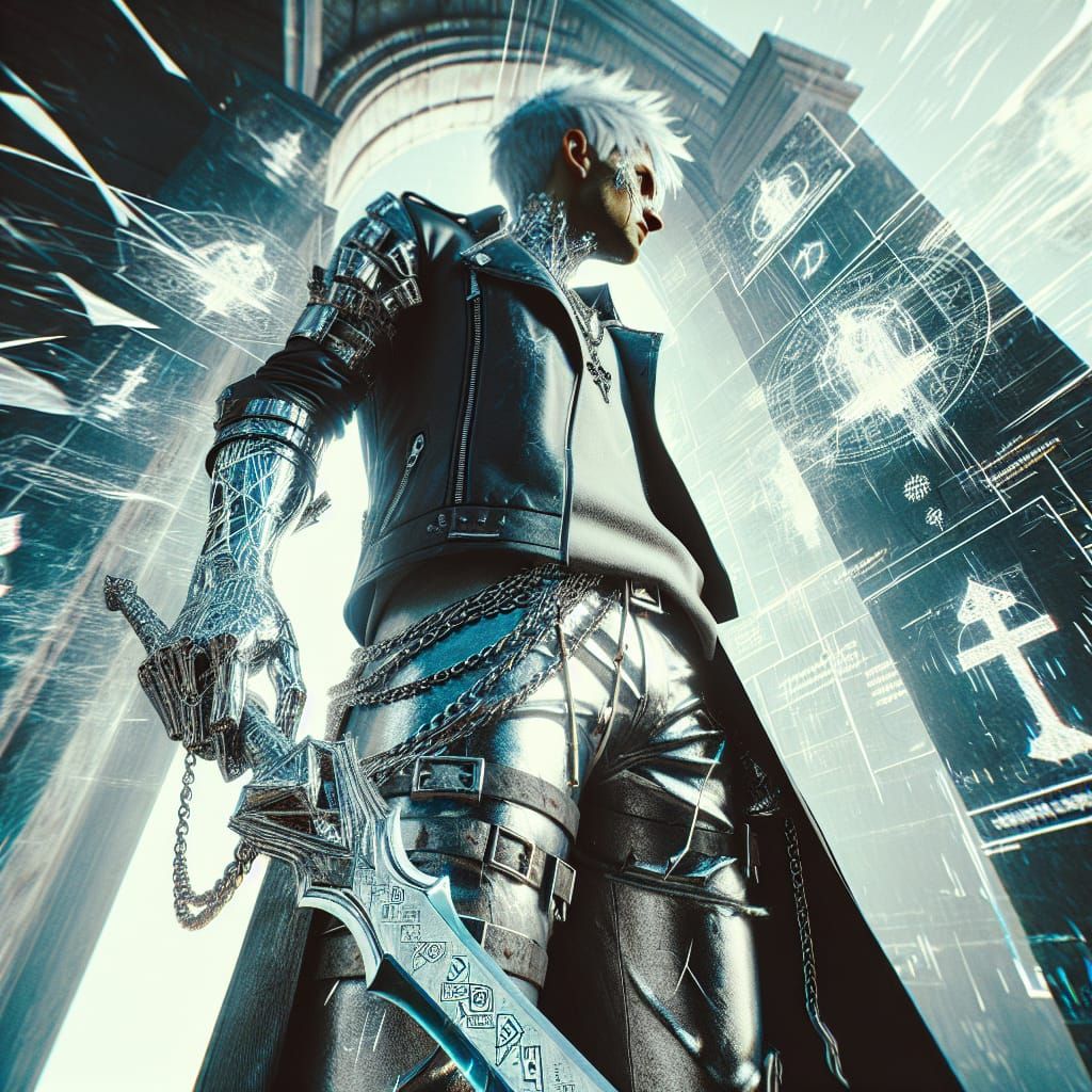 Rebellious Silver Paladin in Anarchic Haze