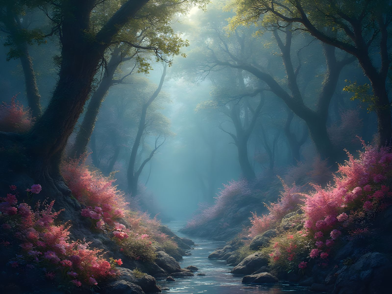 Ethereal Forest of Magic and Dreams