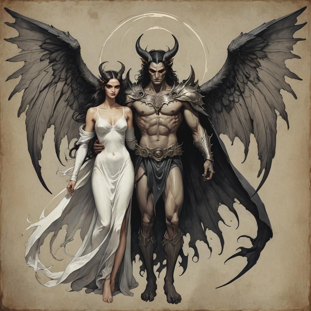 Angel and Demon Together