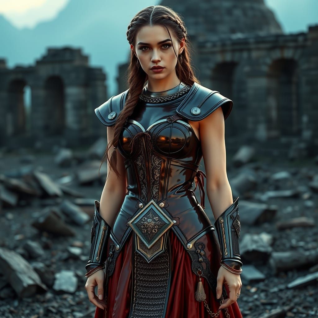 Viking Warrior in Shimmering Armor