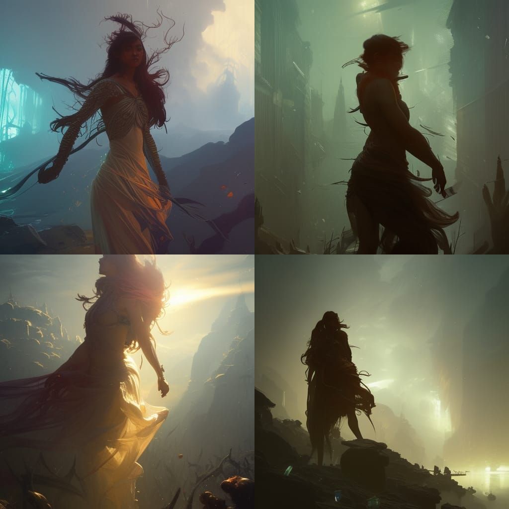 Dark Fantasy Bipolar Sunshine Concept Art in 8K