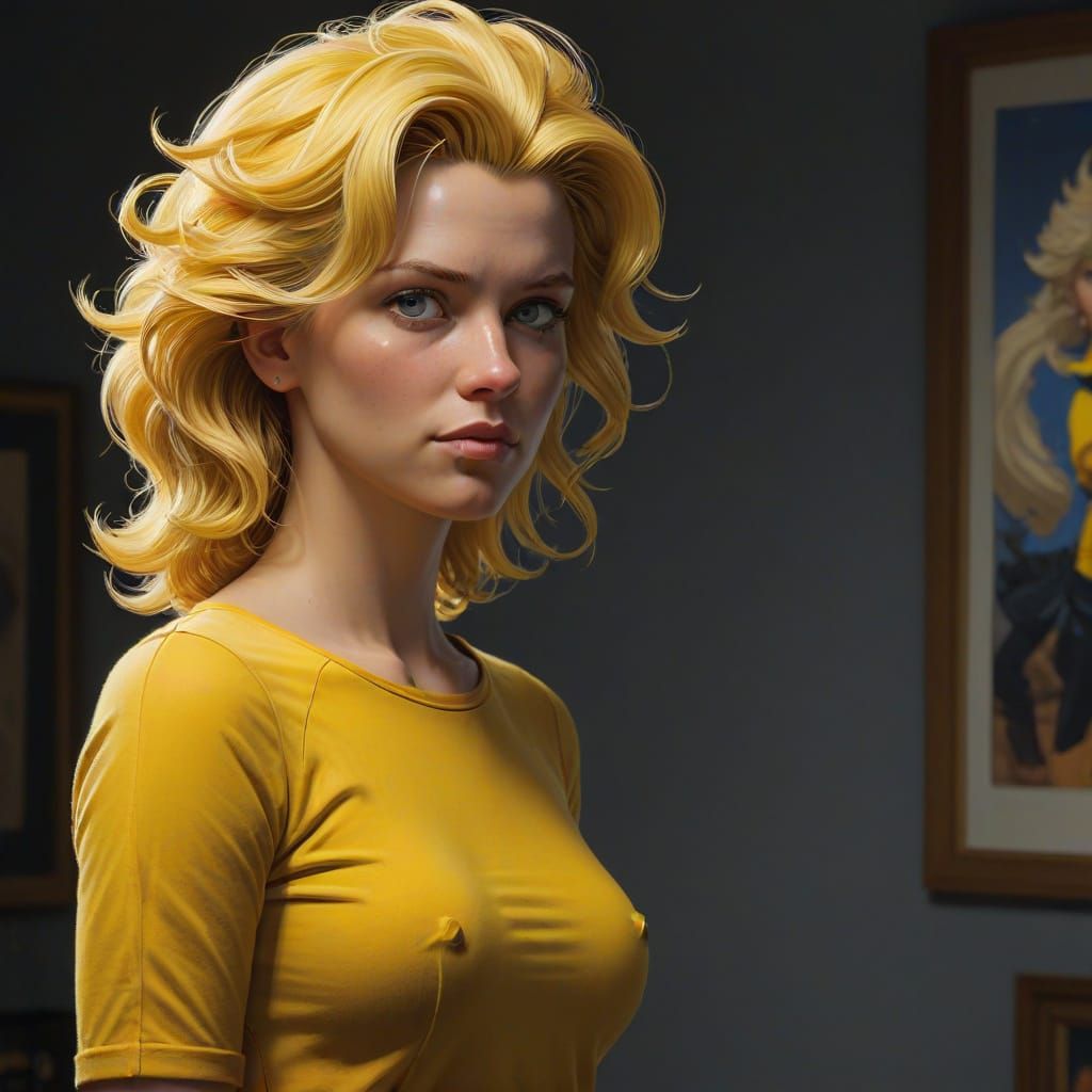 Maggie Simpson Portrait in Larry Elmore Style