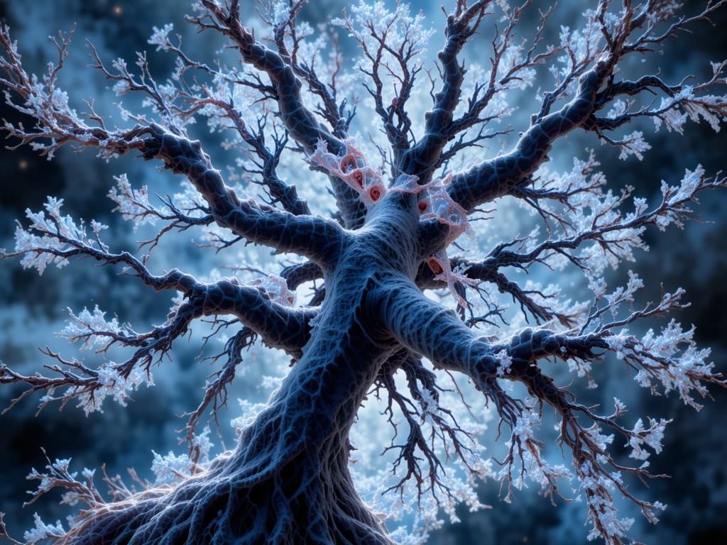 Fractal Tree Branches with Duplicated Patterns