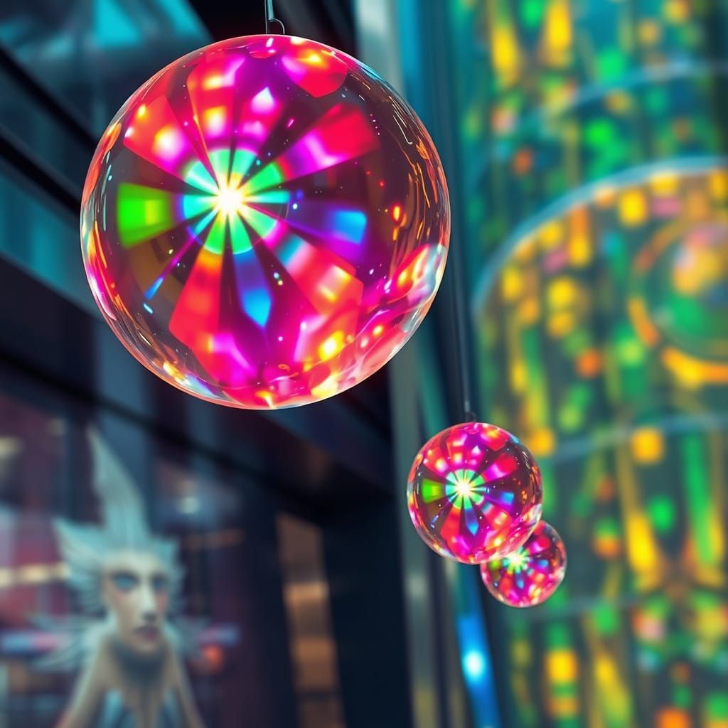 Surreal, Vibrant Holograms Emanate Otherworldly Glow