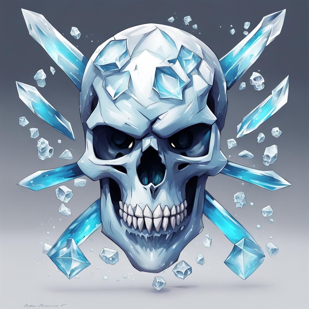 Original Skull and Ice Pokémon Concept Art