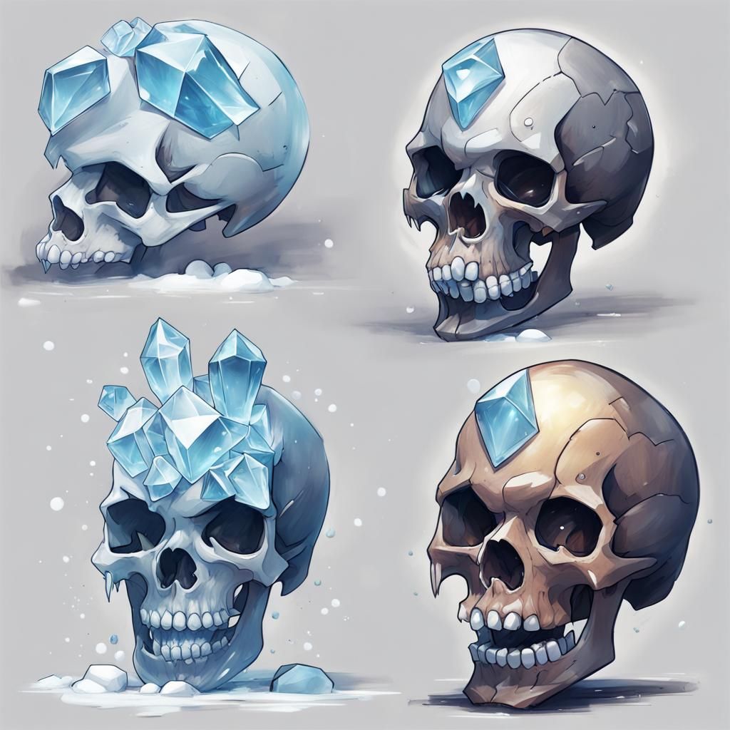 Fierce Ice Skull Pokémon Concept Art