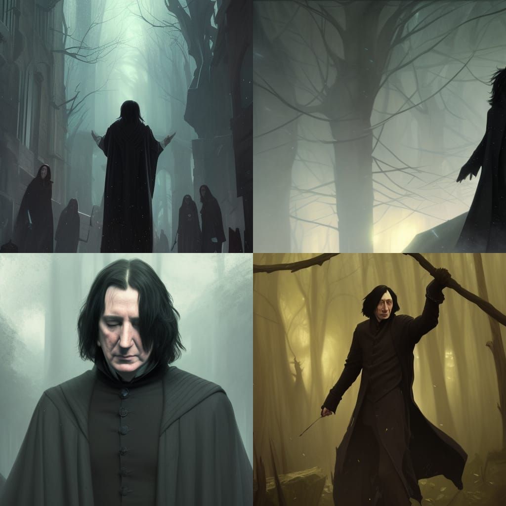 Severus Snape Dark Fantasy Portrait