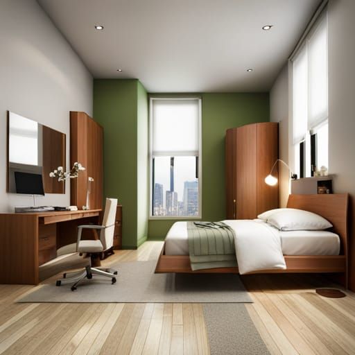 AI Generated Bedroom Interior
