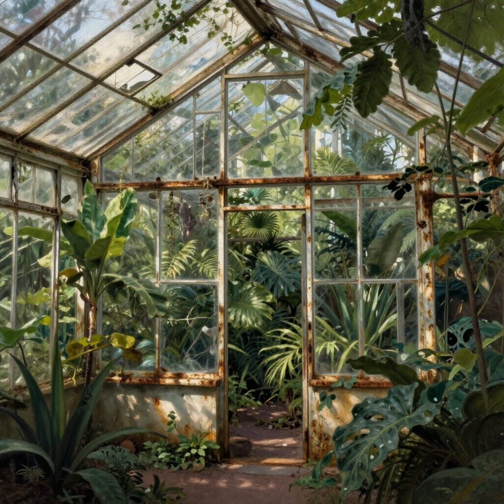 Overgrown Victorian Greenhouse Reclaimed By Nature