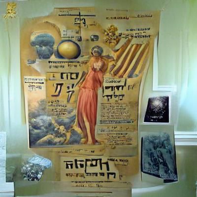 Kabbalistic Tzimtzum in WWI-Era Poster Style