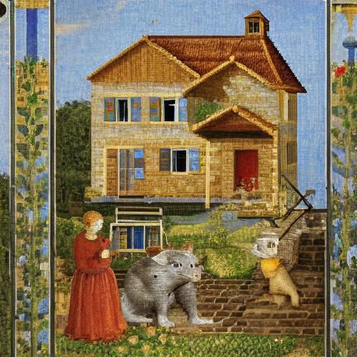 Pixelated Mouse in House: Retro Pixel Art