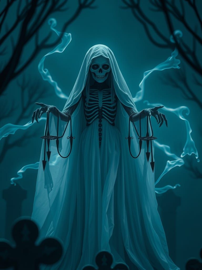 Ethereal Lady Death Calls Ghosts from the Grave in Haunting ...