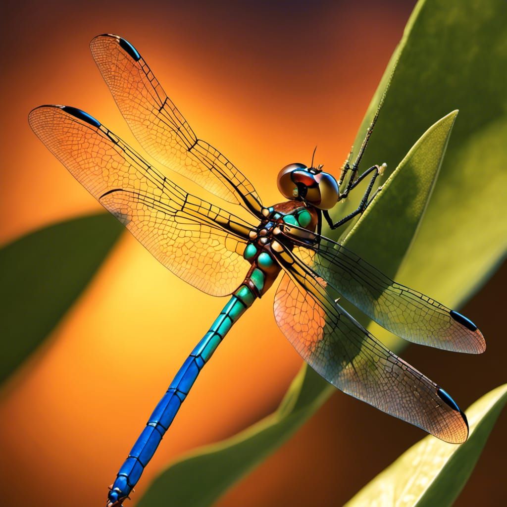 Steampunk Dragonfly in Photorealistic Style