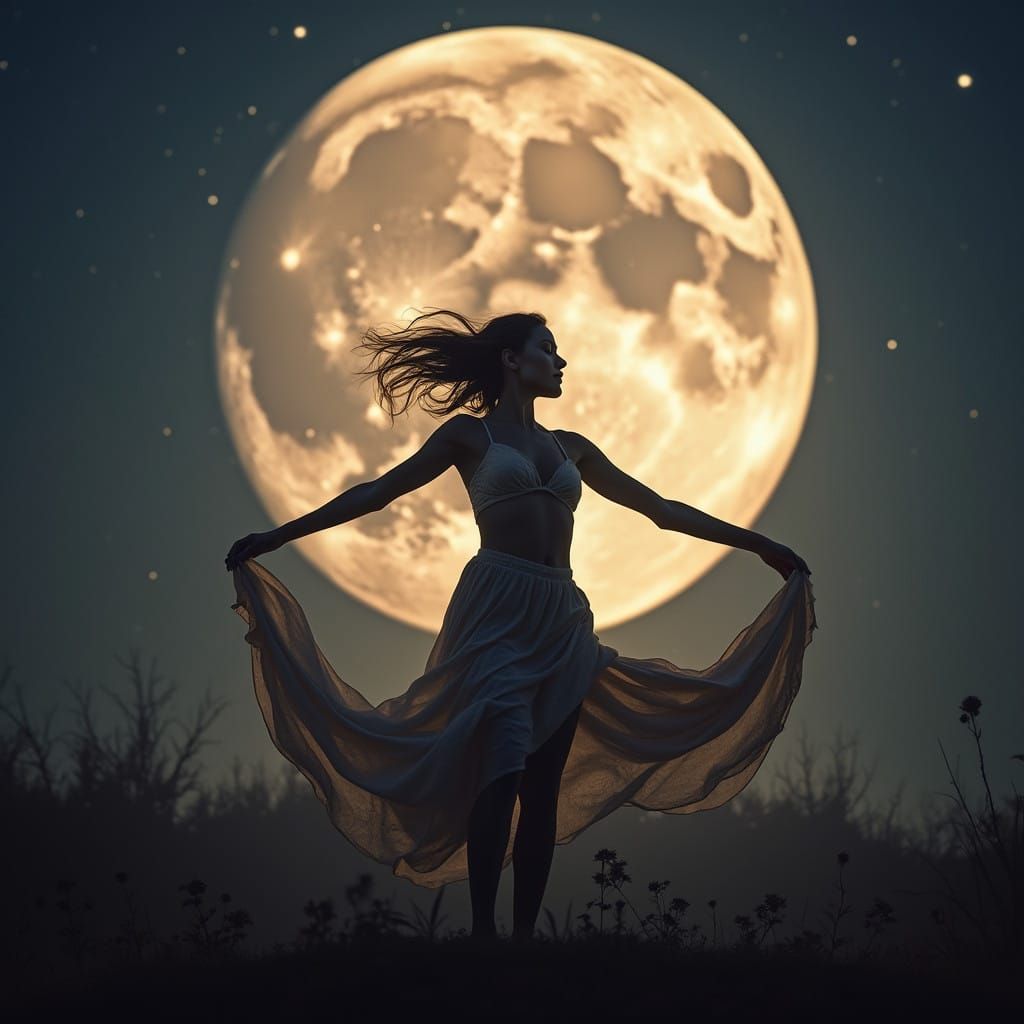 Luminous Moonlit Ballerina