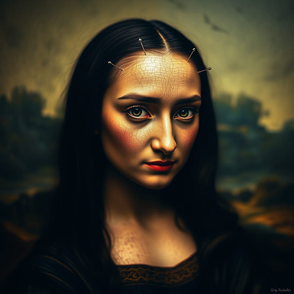 Surreal Mona Lisa in Salvador Dali Style