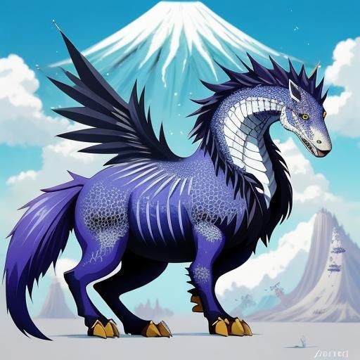 Unusual Animal Hybrid in Anime Style