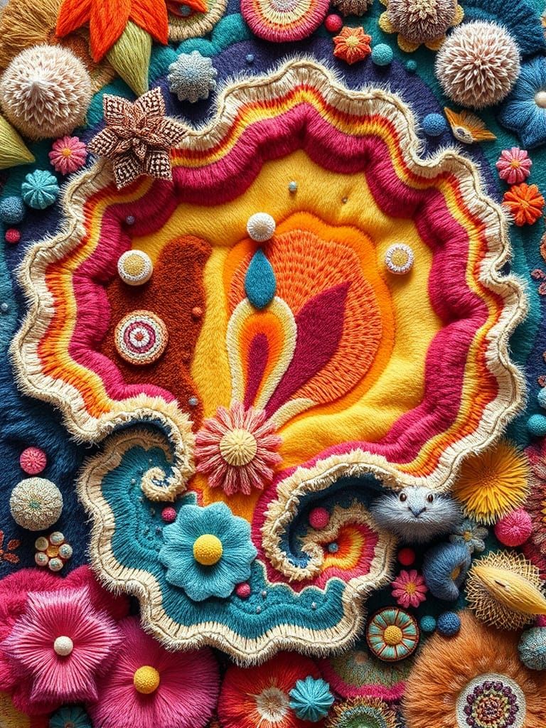 Cryopunk Landscape with Hysterical Fauna and Flora