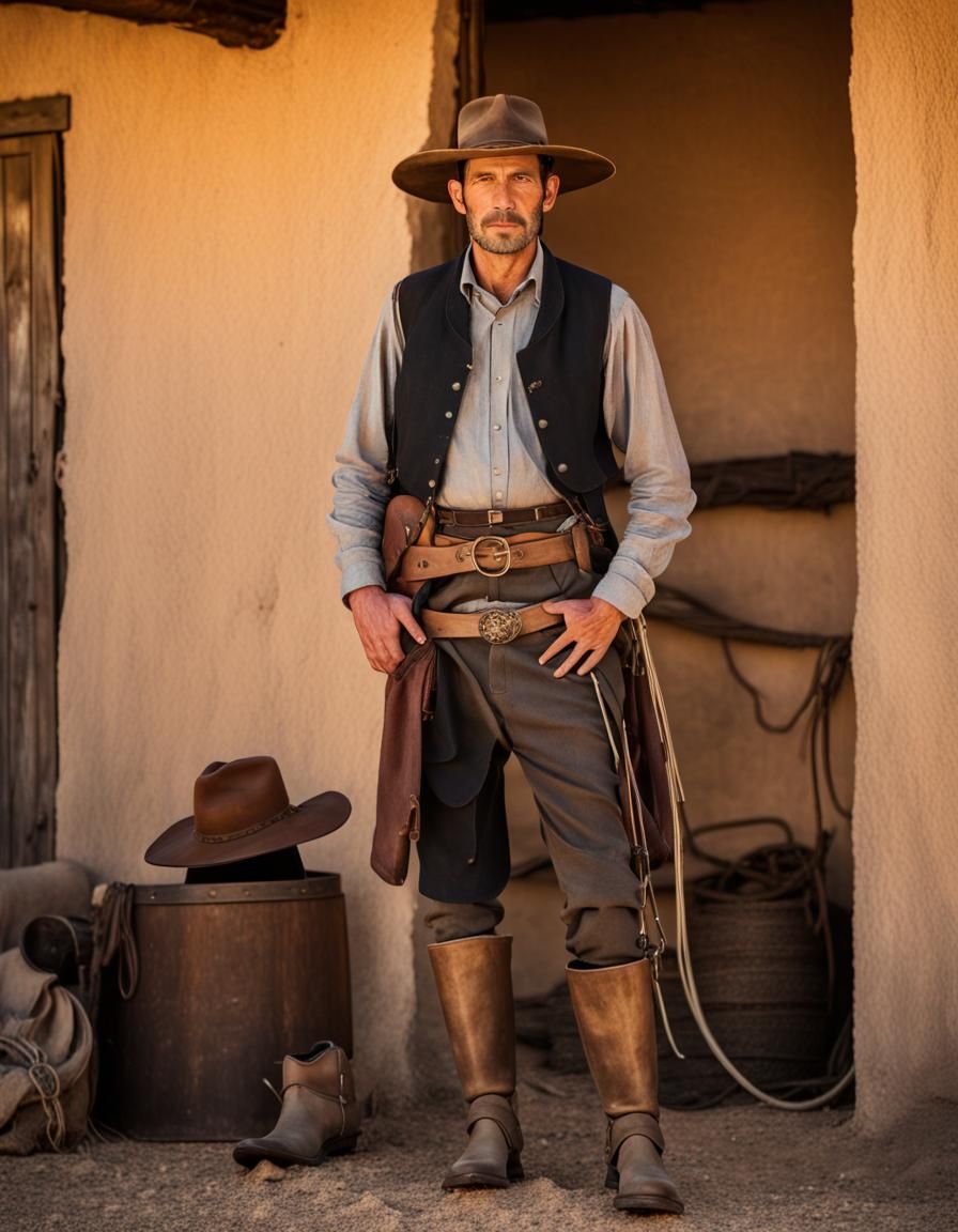 Gaucho Portrait in Rustic Argentine Setting