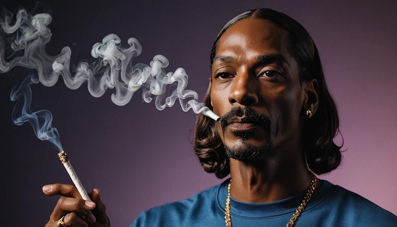 Snoop Dogg doing what he does best