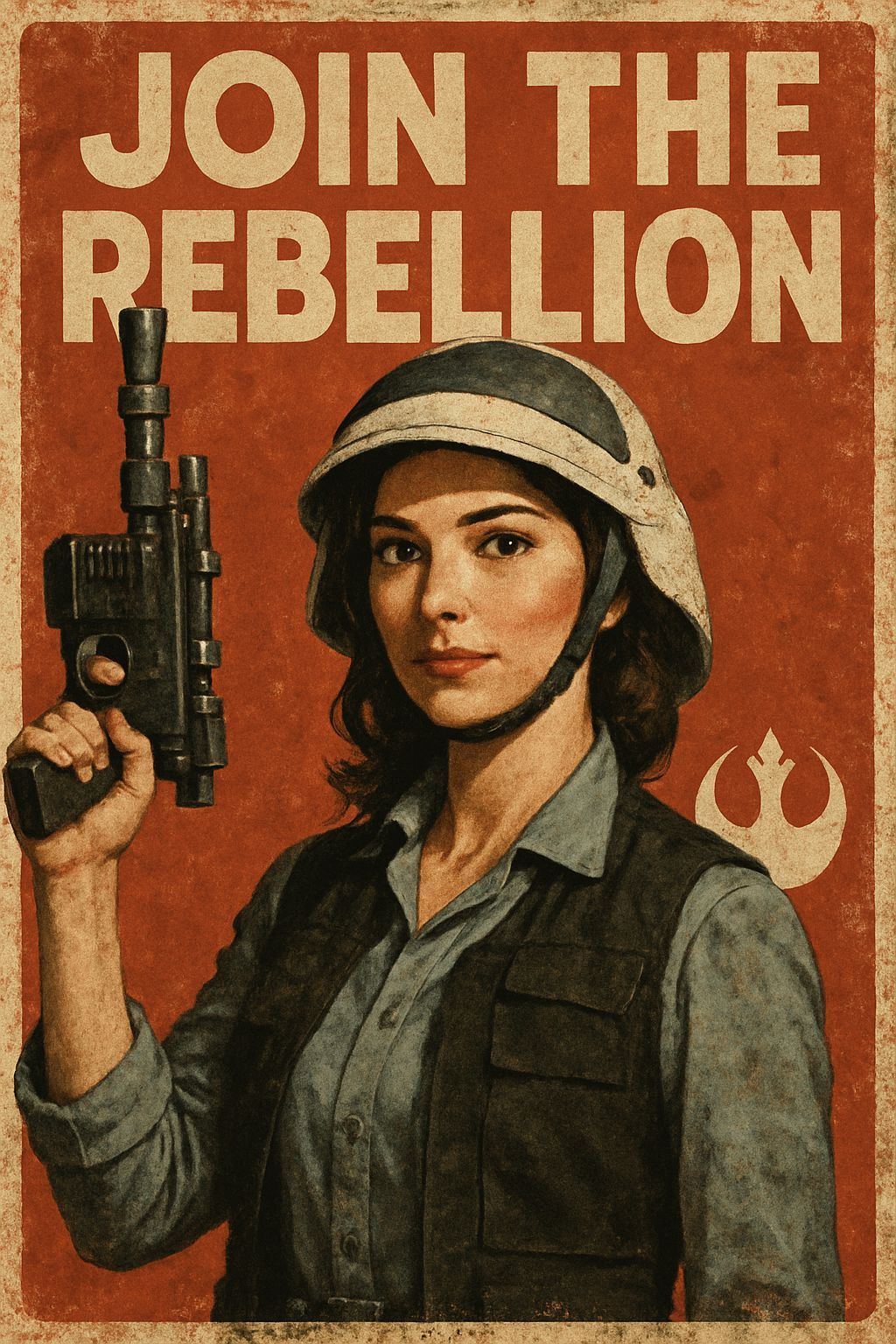 Join the Rebellion: Grungy Star Wars Propaganda Poster