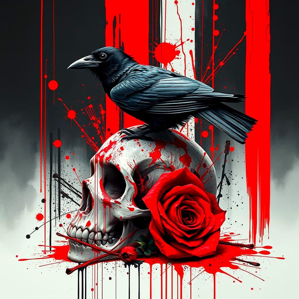 Cyberpunk Rose in Decay