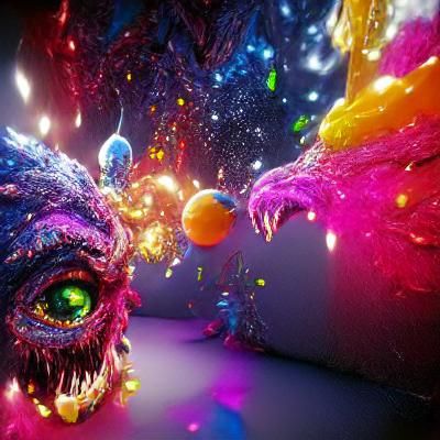 Sparkling Cosmic Horror Scene