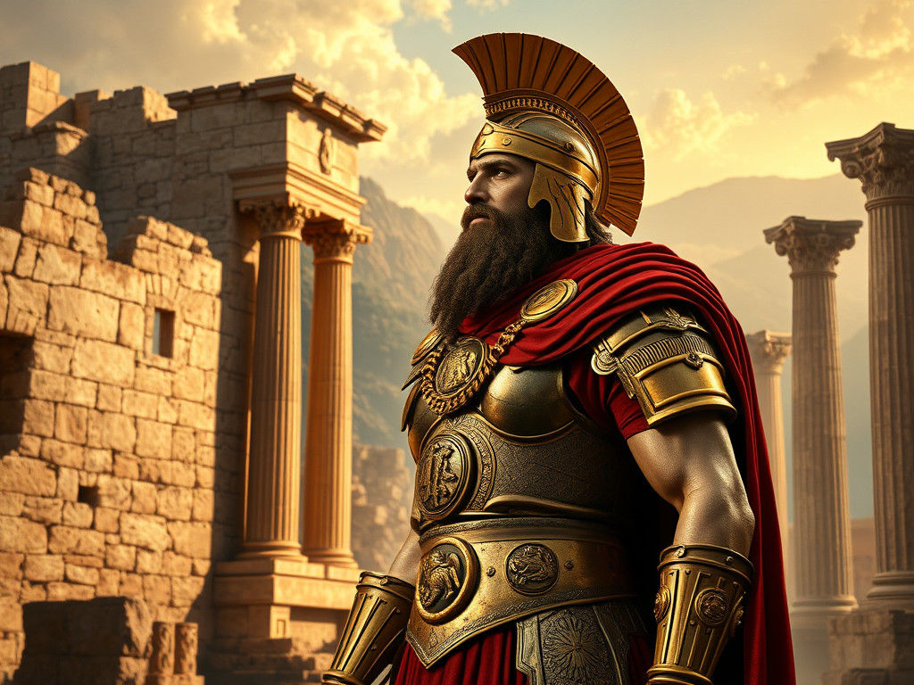 Agamemnon, King of Mycenae, Contemplates Trojan War