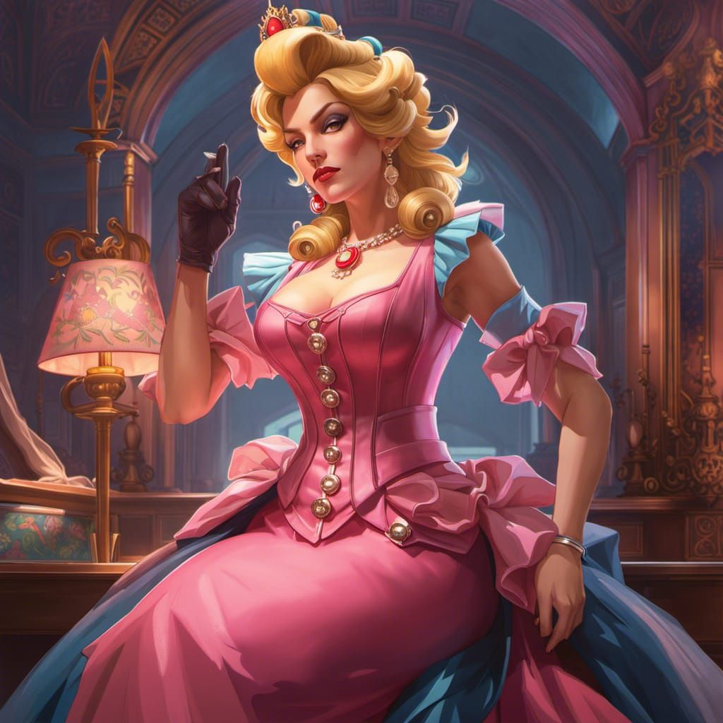 Female mobster princess peach