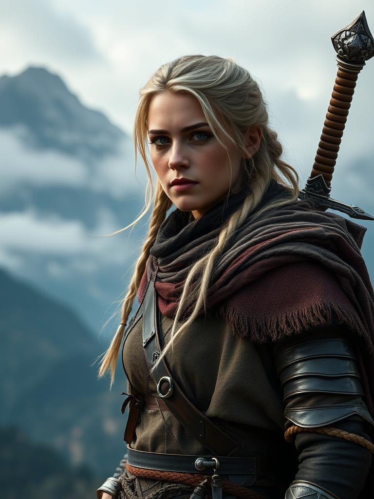 Ciri from The Witcher: Cinematic Fantasy Portrait