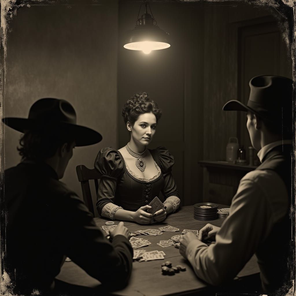 Anne Boleyn's Winning Hand in Wild West Saloon