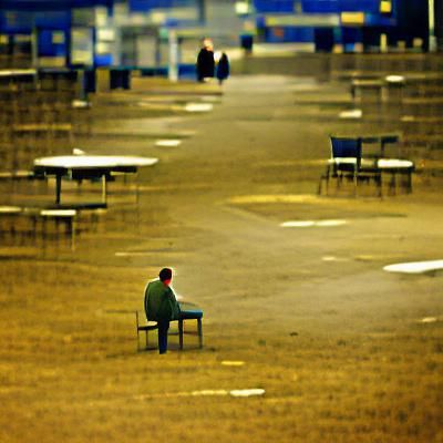 Abstract AI Creation from Blank Prompt