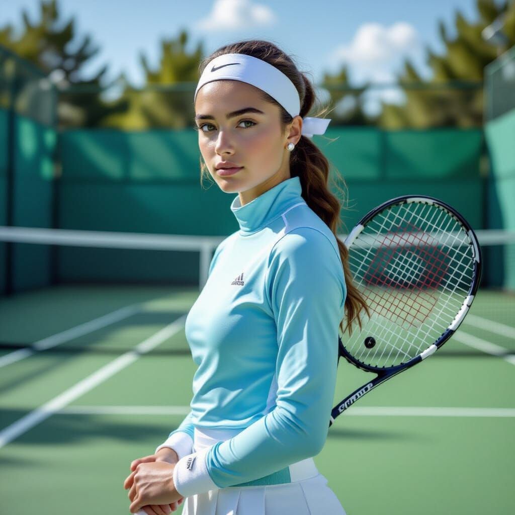 Tennis Star Reimagines Vermeer's Girl with Pearl Earring