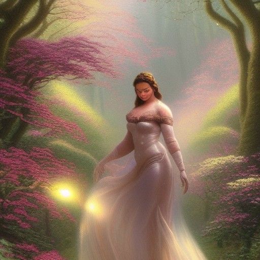 Voluptuous Beauty in Ethereal Forest, Hyperdetailed Fantasy ...