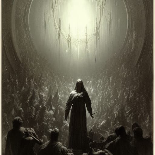 Dark Fantasy Art of Betrayal and Malice