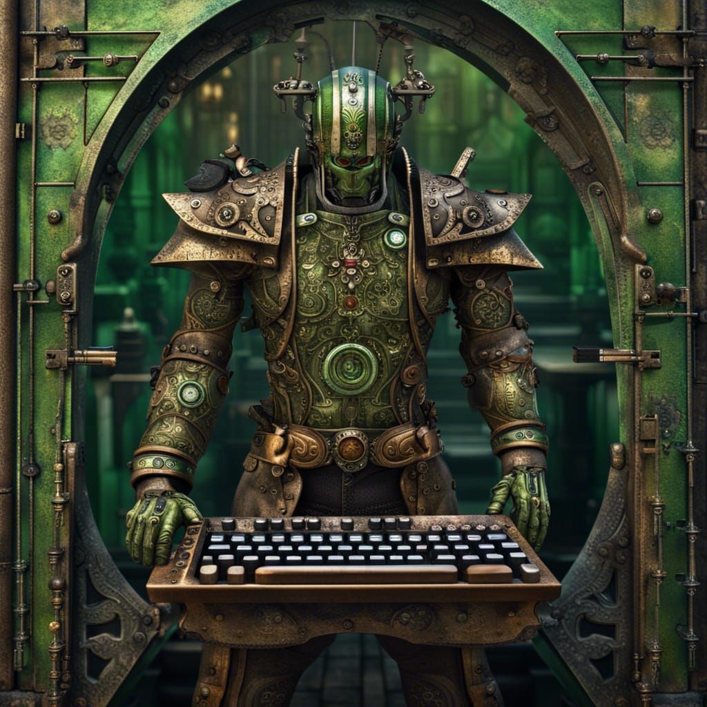 Steampunk Keyboard Warrior at Iron Gate