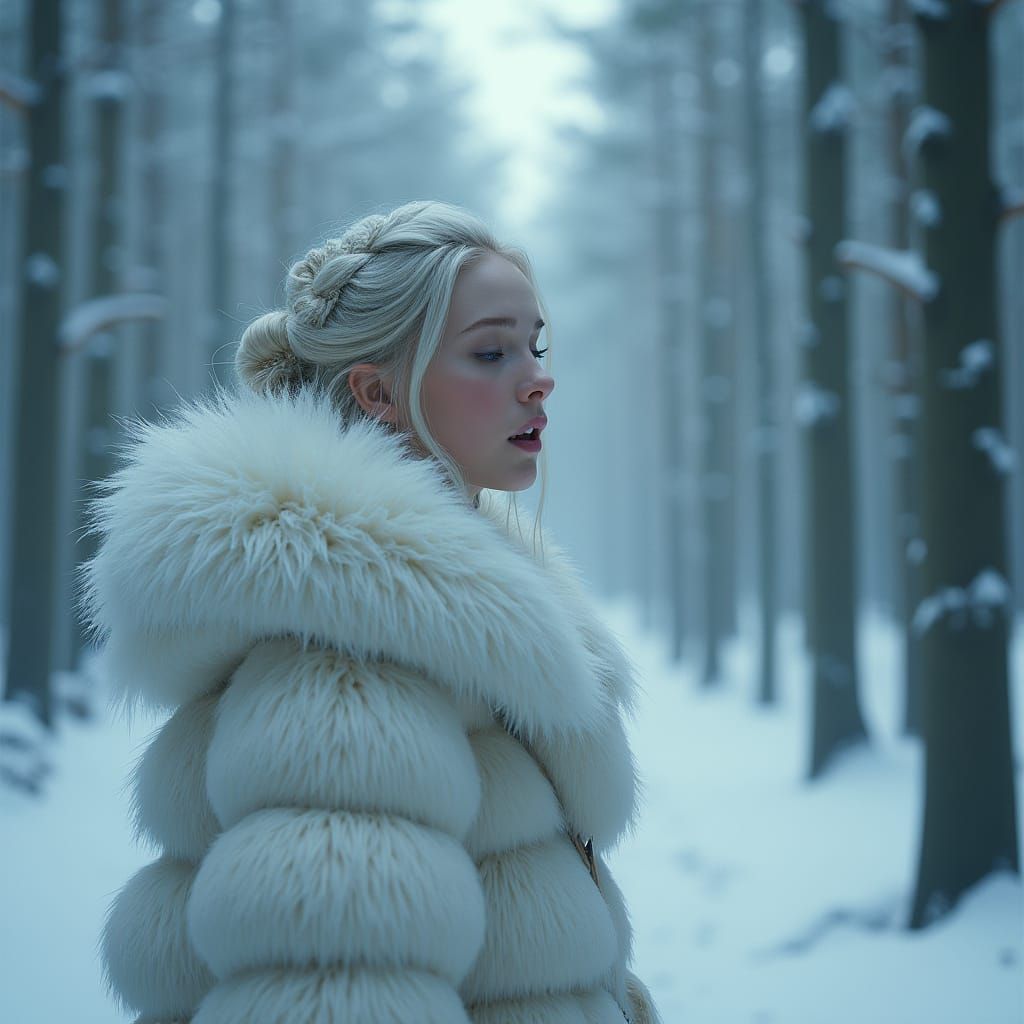 Singer Aurora Performs Haunting Ballad in Snowy Norwegian Fo...