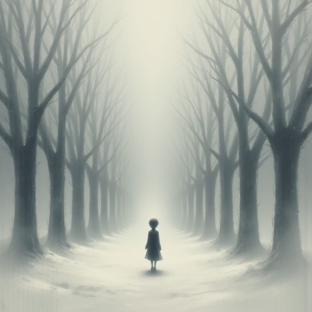 Minimalist Figure in Watercolor Style