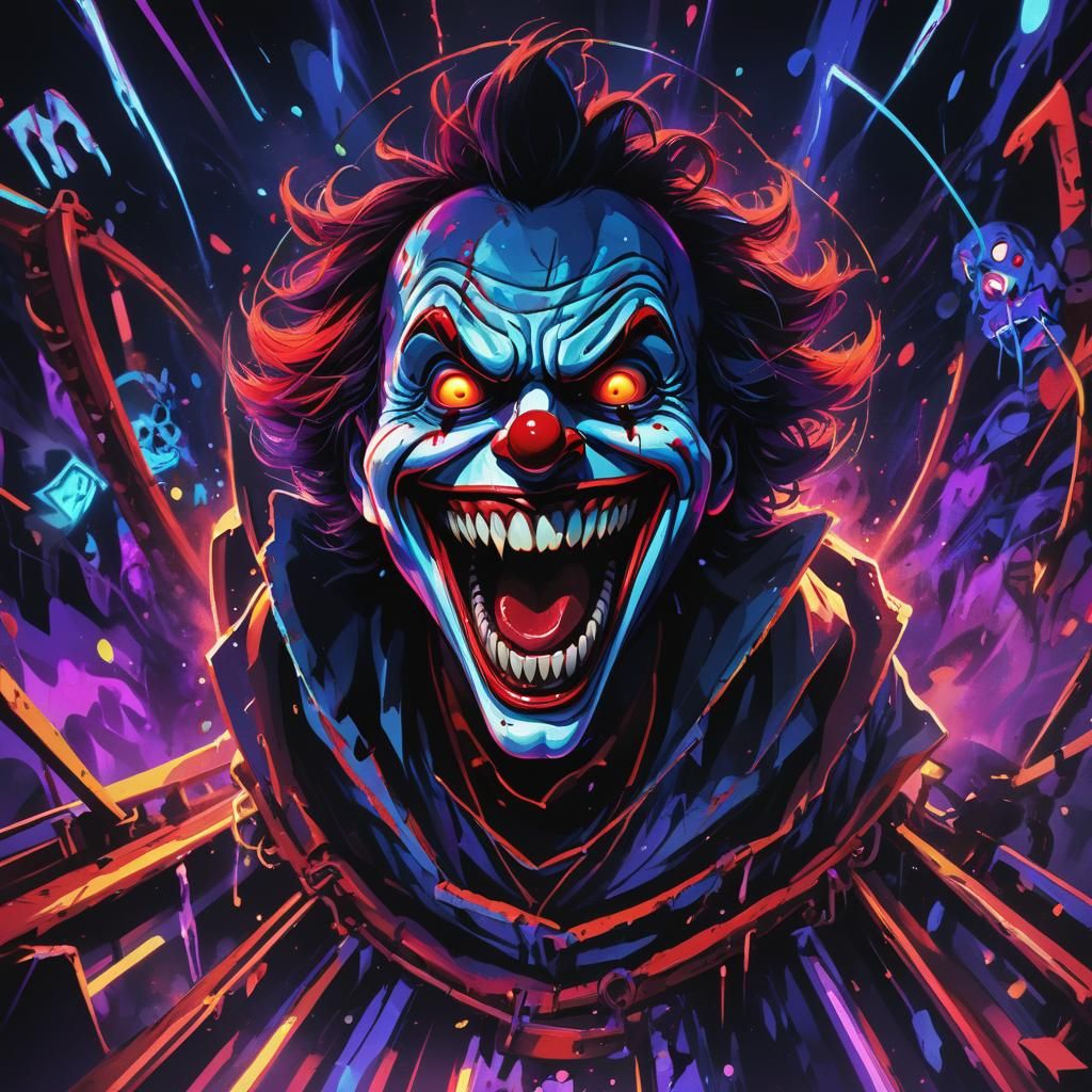 Killer Clown Rollercoaster: Emotional Anime Nightmare
