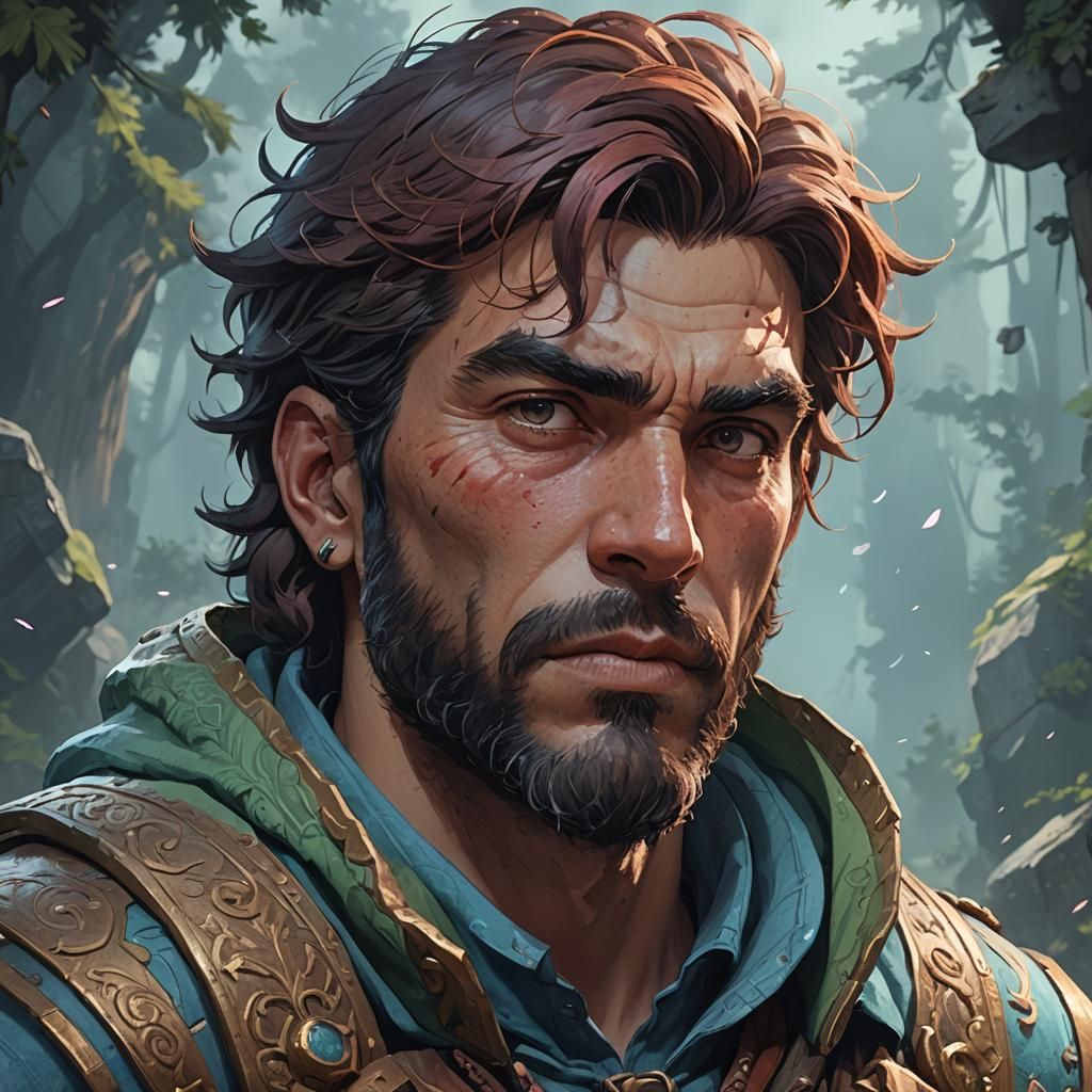 Man from Celeste: Detailed Digital Concept Art