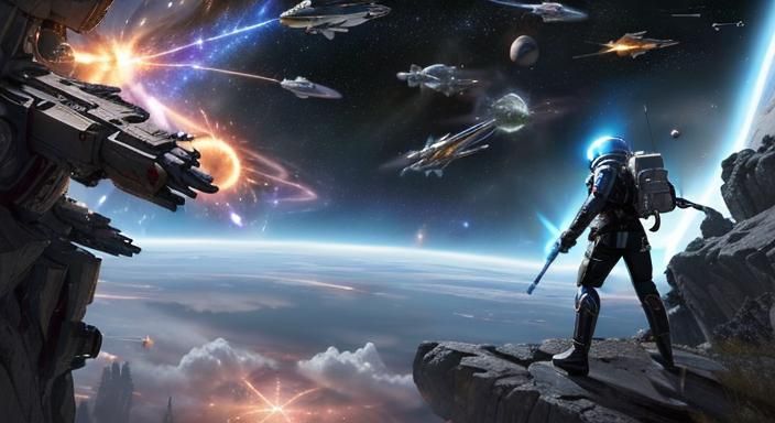 High-Tech Fantasy Battle Across Dimensions