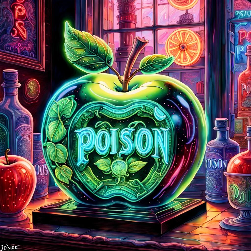 Word Art: Poison Apple (Blue Pencil XL)