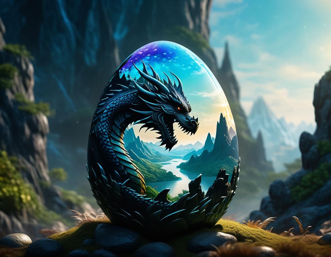 Magical Dragon World Revealed in Double Exposure