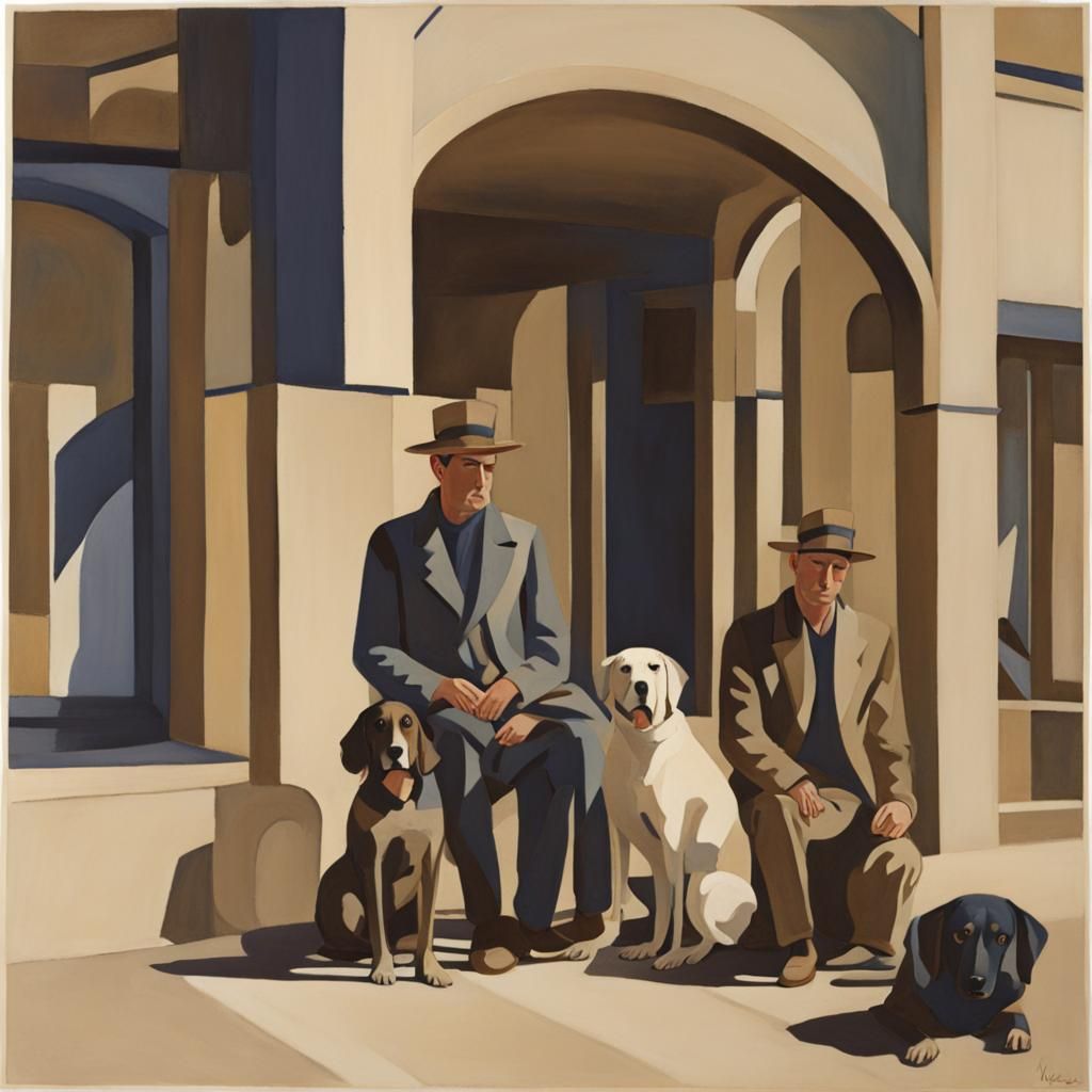 Men and Dogs in Tehran: Precisionist Style