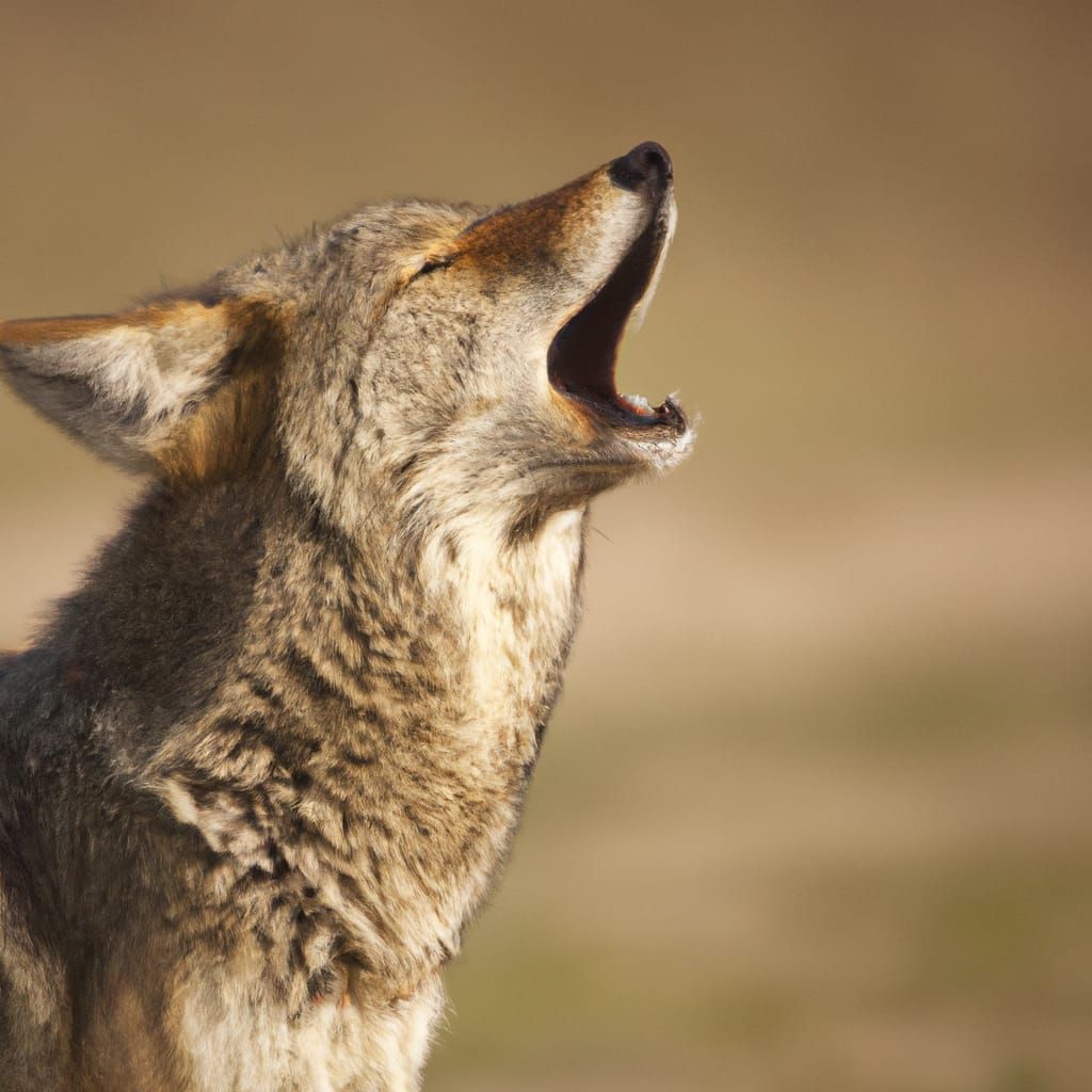 Coyote Howling at the Moon