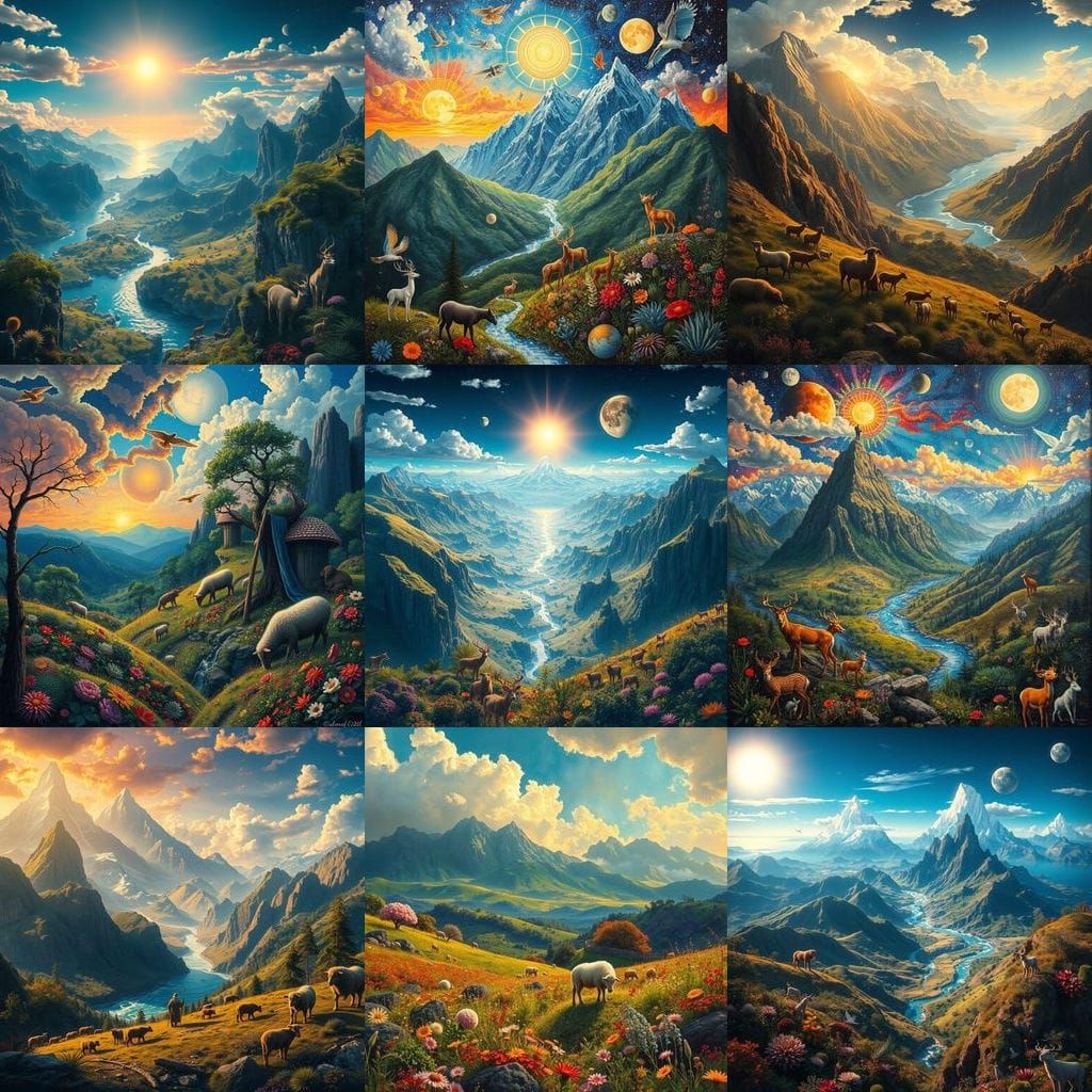 Psalm of Creation: A Colorful Depiction of Divine Glory
