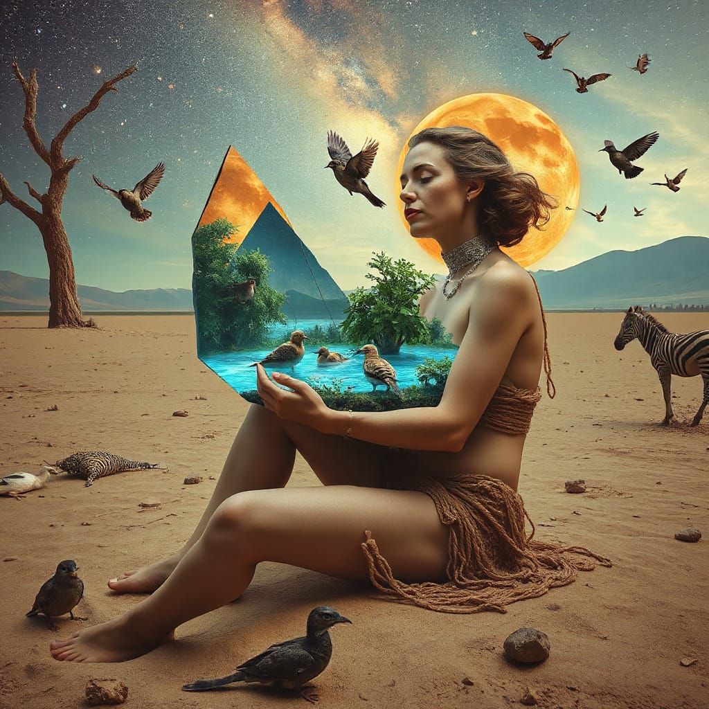 Woman's Parched Body Reveals Bioluminescent Oasis Within