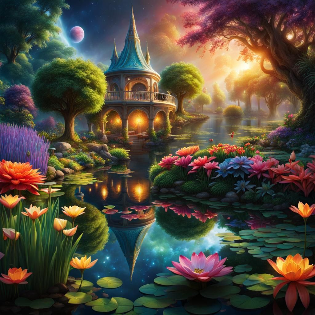 Enchanting Elven Garden in a Distant Universe