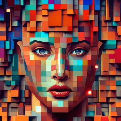 Vibrant Virtual Egyptian Portrait Concept Art