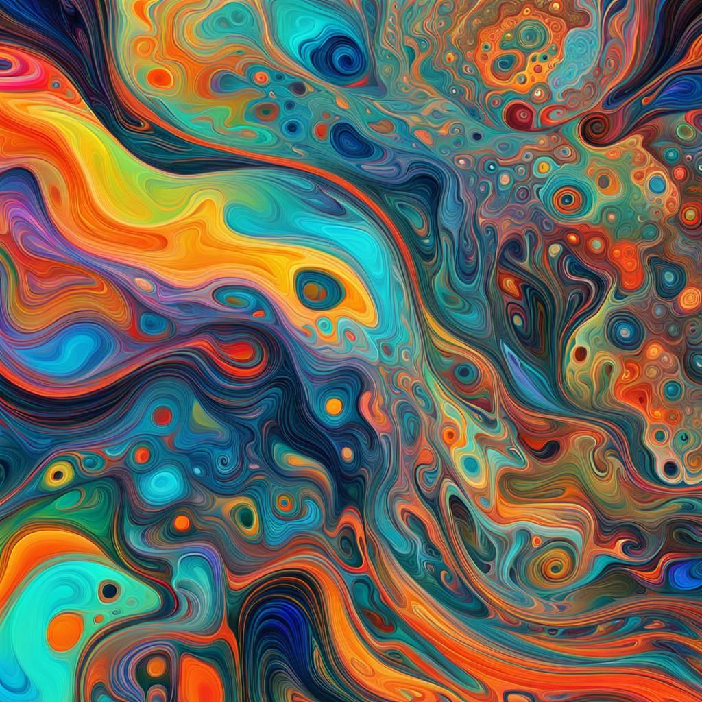 Psychedelic Brain: Digital Abstract Expressionism