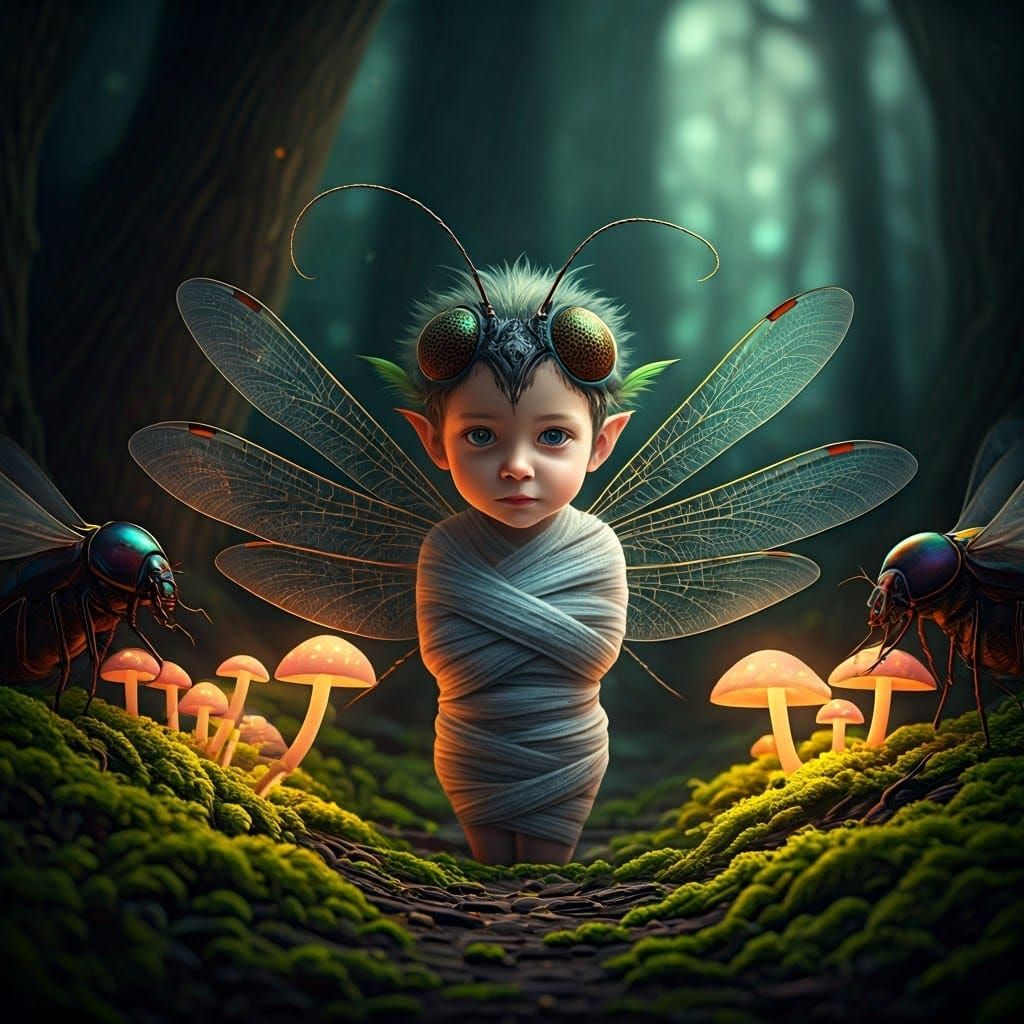 Mystical Feywild Forest Clearing at Twilight